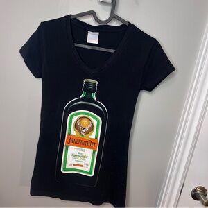 Jagermeister Black Tee with Bottle Graphic